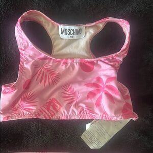 Moschino Kids Pink Swim Top